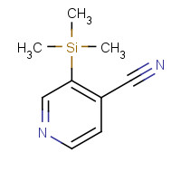 17379-38-3 3-(TRIMETHYLSILYL)PYRIDINE-4-CARBONITRILE chemical structure