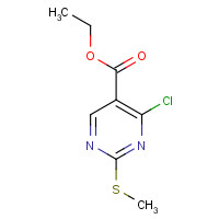 5909-24-0 Ethyl 4-chloro-2-methylthio-5-pyrimidinecarboxylate chemical structure