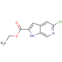 800401-67-6 ethyl 5-chloro-1H-pyrrolo[2,3-c]pyridine-2-carboxylate chemical structure
