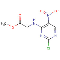 859307-58-7 Methyl 2-(2-chloro-5-nitropyrimidin-4-ylamino)acetate chemical structure