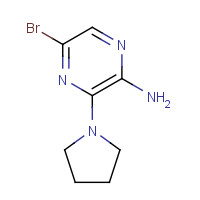 893611-72-8 2-AMINO-5-BROMO-3-PYRROLIDIN-1-YLPYRAZINE chemical structure