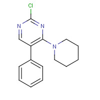 901303-38-6 2-chloro-5-phenyl-4-(piperidin-1-yl)pyrimidine chemical structure
