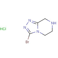 903130-08-5 3-bromo-5,6,7,8-tetrahydro-[1,2,4]triazolo[4,3-a]pyrazine hydrochloride chemical structure