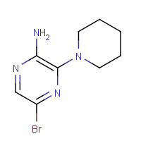 90674-84-3 2-AMINO-5-BROMO-3-PIPERIDIN-1-YLPYRAZINE chemical structure
