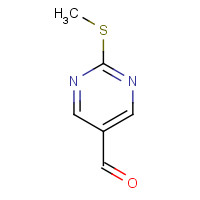 90905-31-0 2-METHYLSULFANYL-PYRIMIDINE-5-CARBALDEHYDE chemical structure