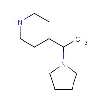 933682-80-5 4-(1-(pyrrolidin-1-yl)ethyl)piperidine chemical structure