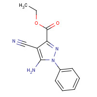 93764-93-3 Ethyl 5-amino-4-cyano-1-phenyl-1H-pyrazole-3-carboxylate chemical structure
