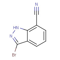 945762-00-5 3-bromo-1H-indazole-7-carbonitrile chemical structure
