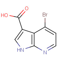 1000340-36-2 1H-Pyrrolo[2,3-b]pyridine-3-carboxylic  acid, 4-bromo- chemical structure
