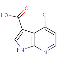 1000340-37-3 1H-Pyrrolo[2,3-b]pyridine-3-carboxylic  acid, 4-chloro- chemical structure