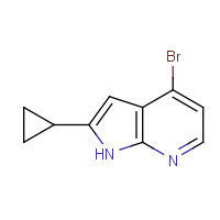 1014614-11-9 4-bromo-2-cyclopropyl-1H-pyrrolo[2,3-b]pyridine chemical structure