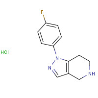 1188264-17-6 1-(4-fluorophenyl)-4,5,6,7-tetrahydro-1H-pyrazolo[4,3-c]pyridine hydrochloride chemical structure