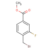 128577-47-9 4-BROMOMETHYL-3-FLUOROBENZOIC ACID METHYL ESTER chemical structure
