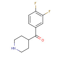 149452-43-7 (3,4-DIFLUORO-PHENYL)-PIPERIDIN-4-YL-METHANONE chemical structure