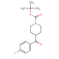 160296-40-2 TERT-BUTYL 4-(4-FLUOROBENZOYL)PIPERIDINE-1-CARBOXYLATE chemical structure