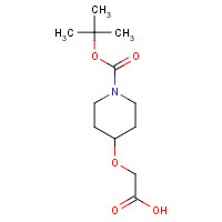 161948-70-5 N-BOC-4-CARBOXYMETHOXY-PIPERIDINE chemical structure