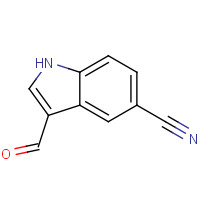 17380-18-6 5-CYANOINDOLE-3-CARBOXALDEHYDE chemical structure