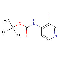 211029-67-3 (3-IODO-PYRIDIN-4-YL)-CARBAMIC ACID TERT-BUTYL ESTER chemical structure