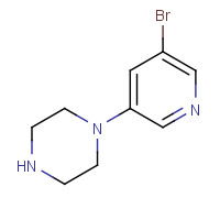 412347-30-9 1-(5-Bromo-3-pyridyl)piperazine chemical structure