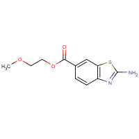 436088-66-3 2-AMINO-BENZOTHIAZOLE-6-CARBOXYLIC ACID 2-METHOXY-ETHYL ESTER chemical structure