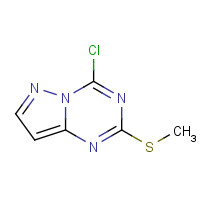 54346-19-9 4-CHLORO-2-METHYLTHIOPYRAZOLO[1,5-A]1,3,5-TRIAZINE chemical structure