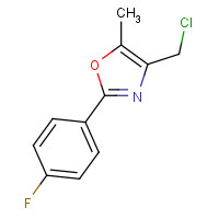 625826-69-9 4-CHLOROMETHYL-2-(4-FLUORO-PHENYL)-5-METHYL-OXAZOLE chemical structure