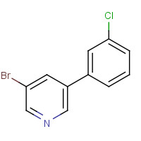 675590-26-8 3-BROMO-5-(3-CHLOROPHENYL)-PYRIDINE chemical structure