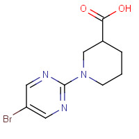 799283-93-5 1-(5-Bromopyrimidin-2-yl)piperidine-3-carboxylic acid chemical structure