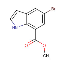 860624-89-1 5-BROMO INDOLE-7-CARBOXYLIC ACID METHYL ESTER chemical structure