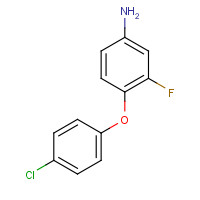 946664-06-8 4-(4-CHLOROPHENOXY)-3-FLUOROANILINE chemical structure