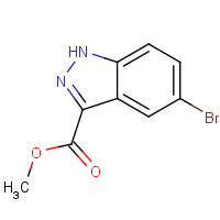 78155-74-5 METHYL 5-BROMO-1H-INDAZOLE-3-CARBOXYLATE chemical structure