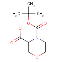 212650-43-6 MORPHOLINE-3,4-DICARBOXYLIC ACID 4-TERT-BUTYL ESTER chemical structure