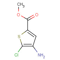 89499-44-5 4-AMINO-5-CHLOROTHIOPHENE-2-CARBOXYLIC ACID METHYL ESTER chemical structure