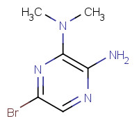 89641-34-9 2-AMINO-5-BROMO-3-(DIMETHYLAMINO)PYRAZINE chemical structure