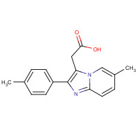 189005-44-5 6-Methyl-2-(4-methylphenyl)imidazol[1,2-a]-pyridine-3-acetic acid chemical structure