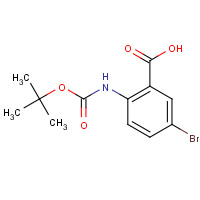 306937-20-2 Benzoic acid,5-bromo-2-[[(1,1-dimethylethoxy)carbonyl]amino]-(9CI) chemical structure