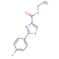 132089-35-1 2-(4-FLUORO-PHENYL)-THIAZOLE-4-CARBOXYLIC ACID ETHYL ESTER chemical structure