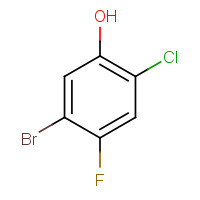 148254-32-4 5-BROMO-2-CHLORO-4-FLUORO-PHENOL chemical structure