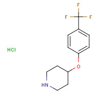 287952-09-4 4-[4-(TRIFLUOROMETHYL)PHENOXY]PIPERIDINE HYDROCHLORIDE chemical structure
