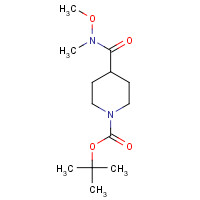 139290-70-3 1-Boc-4-[methoxy(methyl)carbamoyl]piperidine chemical structure
