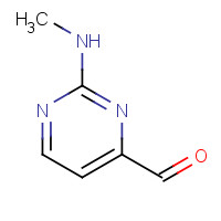 180869-39-0 4-Pyrimidinecarboxaldehyde,2-(methylamino)-(9CI) chemical structure