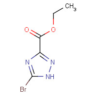 774608-89-8 5-BROMO-1H-1,2,4-TRIAZOLE-3-CARBOXYLIC ACID ETHYL ESTER chemical structure