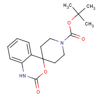 84060-08-2 1,2-DIHYDRO-2-OXO-SPIRO[4H-3,1-BENZOXAZINE-4,4'-PIPERIDINE]-1'-CARBOXYLIC ACID 1,1-DIMETHYL ETHYL ESTER chemical structure