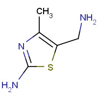 850852-66-3 5-Aminomethyl-4-methyl-thiazol-2-ylamine chemical structure
