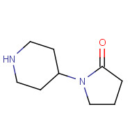 91596-61-1 1-PIPERIDIN-4-YLPYRROLIDIN-2-ONE chemical structure