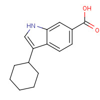 494799-17-6 3-cyclohexylindole-6-carboxylicacid chemical structure