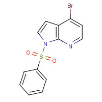 889939-25-7 4-BROMO-1-(PHENYLSULFONYL)-1H-PYRROLO[2,3-B]PYRIDINE chemical structure