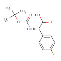 142186-36-5 (S)-N-BOC-4-FLUOROPHENYLGLYCINE chemical structure