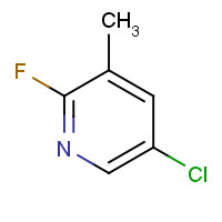 375368-84-6 5-Chloro-2-fluoro-3-methylpyridine chemical structure