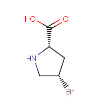 16257-69-5 (2S,4S)-4-bromopyrrolidine-2-carboxylic acid chemical structure